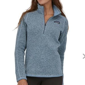 Steam Blue Patagonia Better Sweater 1/4 Zip Pullover